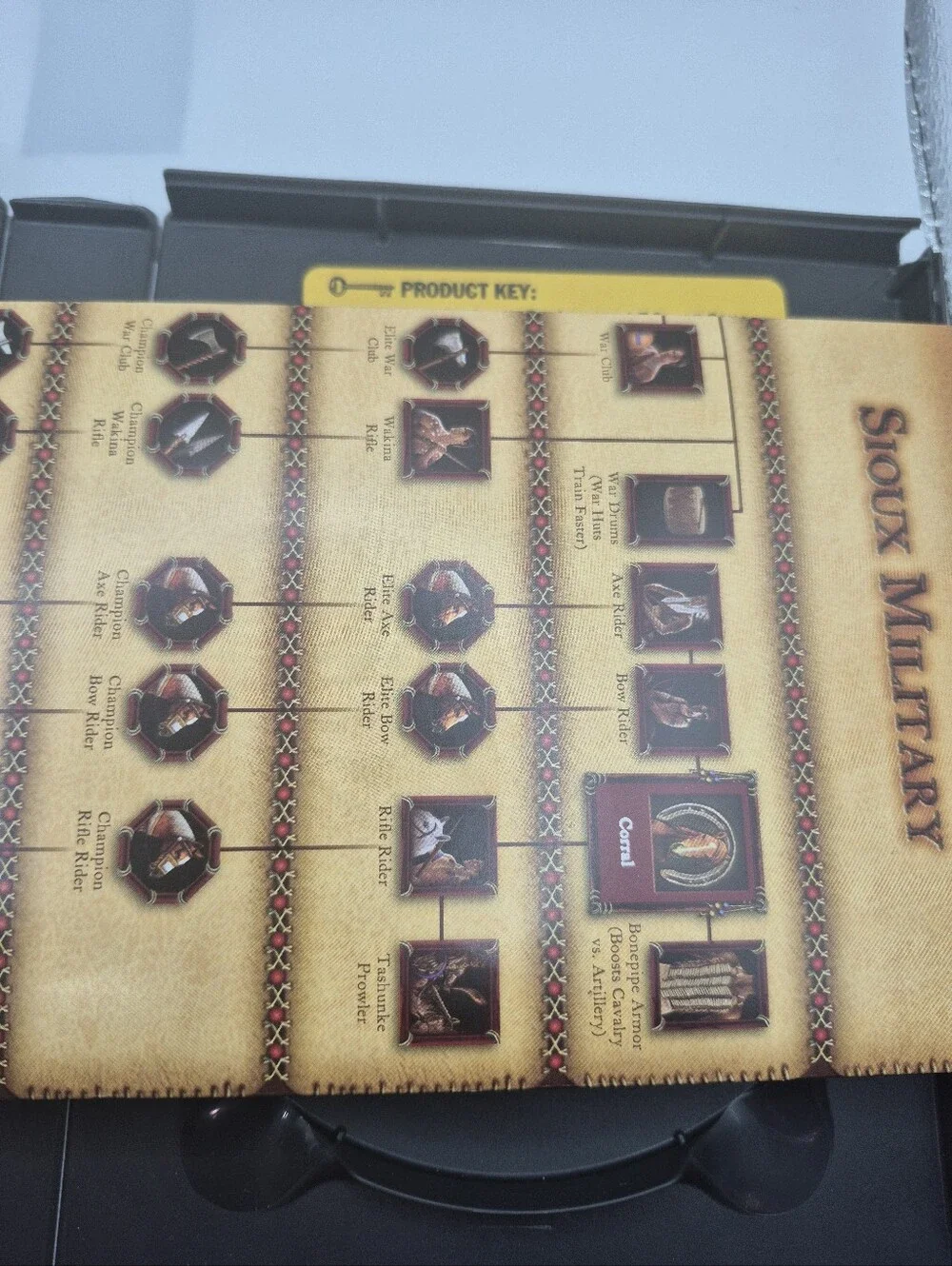 Age of Empires III The War Chiefs (Box, Key, Manual, Quick Reference) No Discs